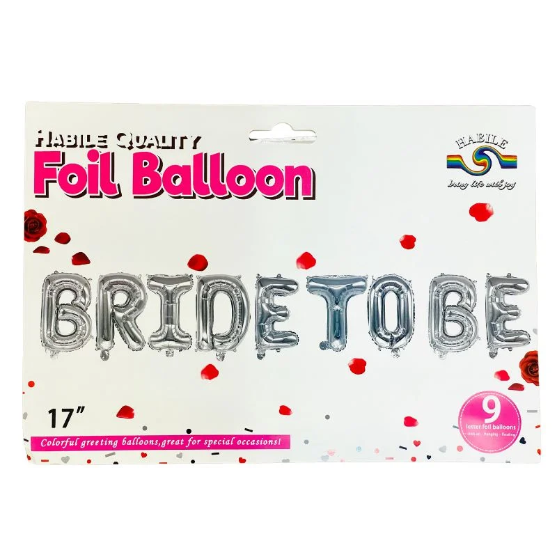 Bride To Be Foil Balloon Set (Capital Letters)