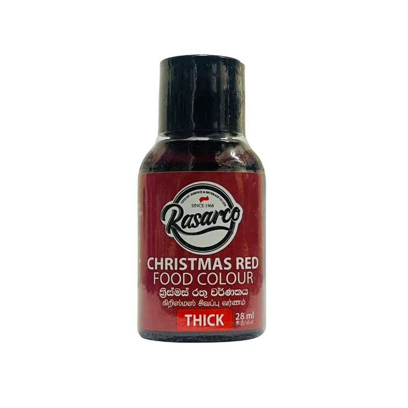 Rasarco Christmas Red Thick Colouring - 28ml