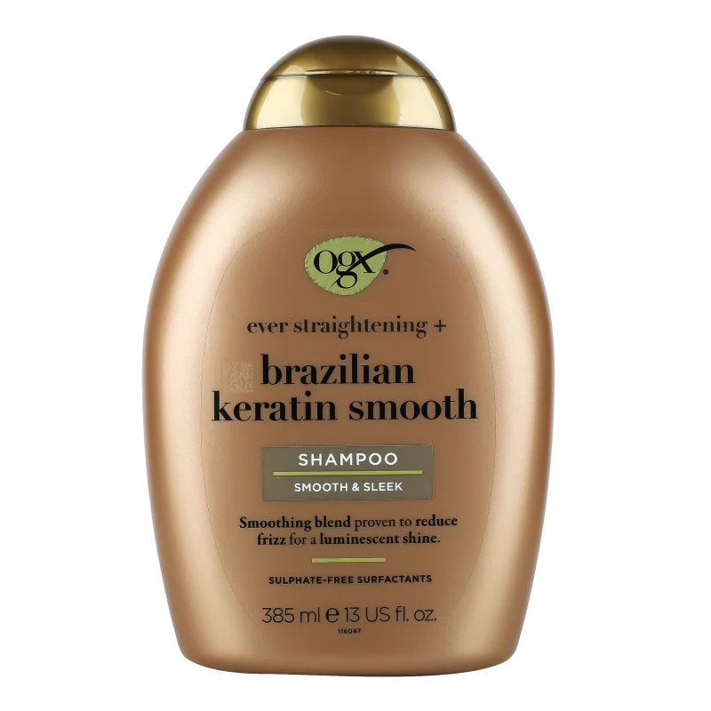 OGX Brazilian Keratin Smooth Shampoo 385ml (Made in Greece)